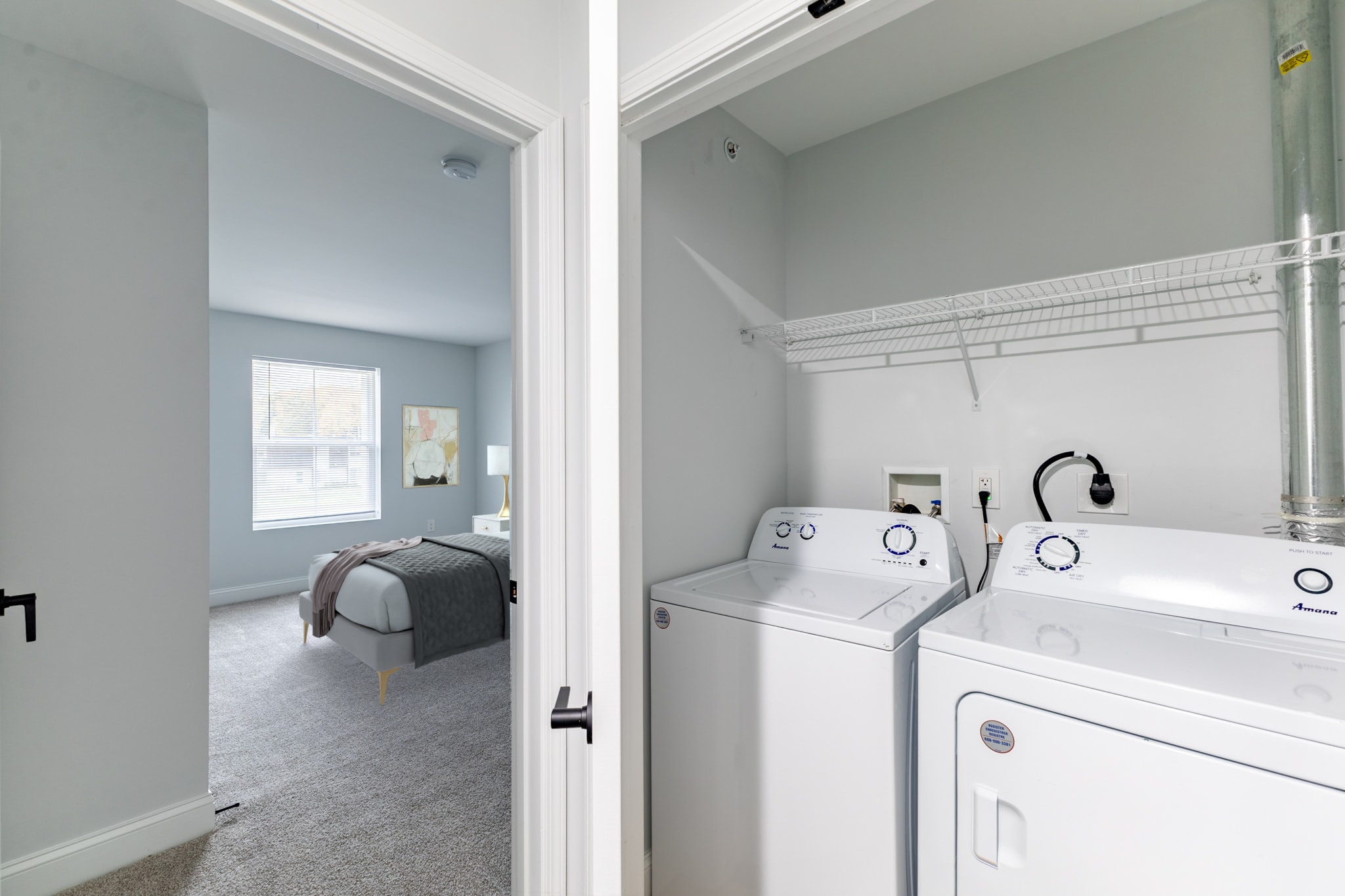 Virtually staged bedroom